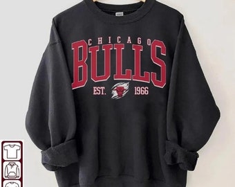 Vintage Chicago Bulls Basketball, 90s Bootleg, T-Shirt Retro Style Sweatshirt Crewneck, fan gift, Chicago Bulls shirt