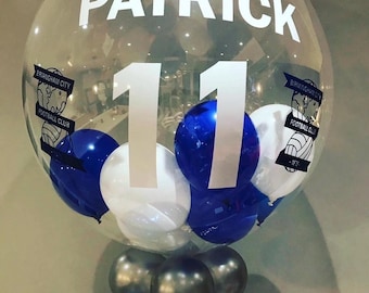 Personalized Football Balloon | 24-inch Confetti Birthday Deco Bubble