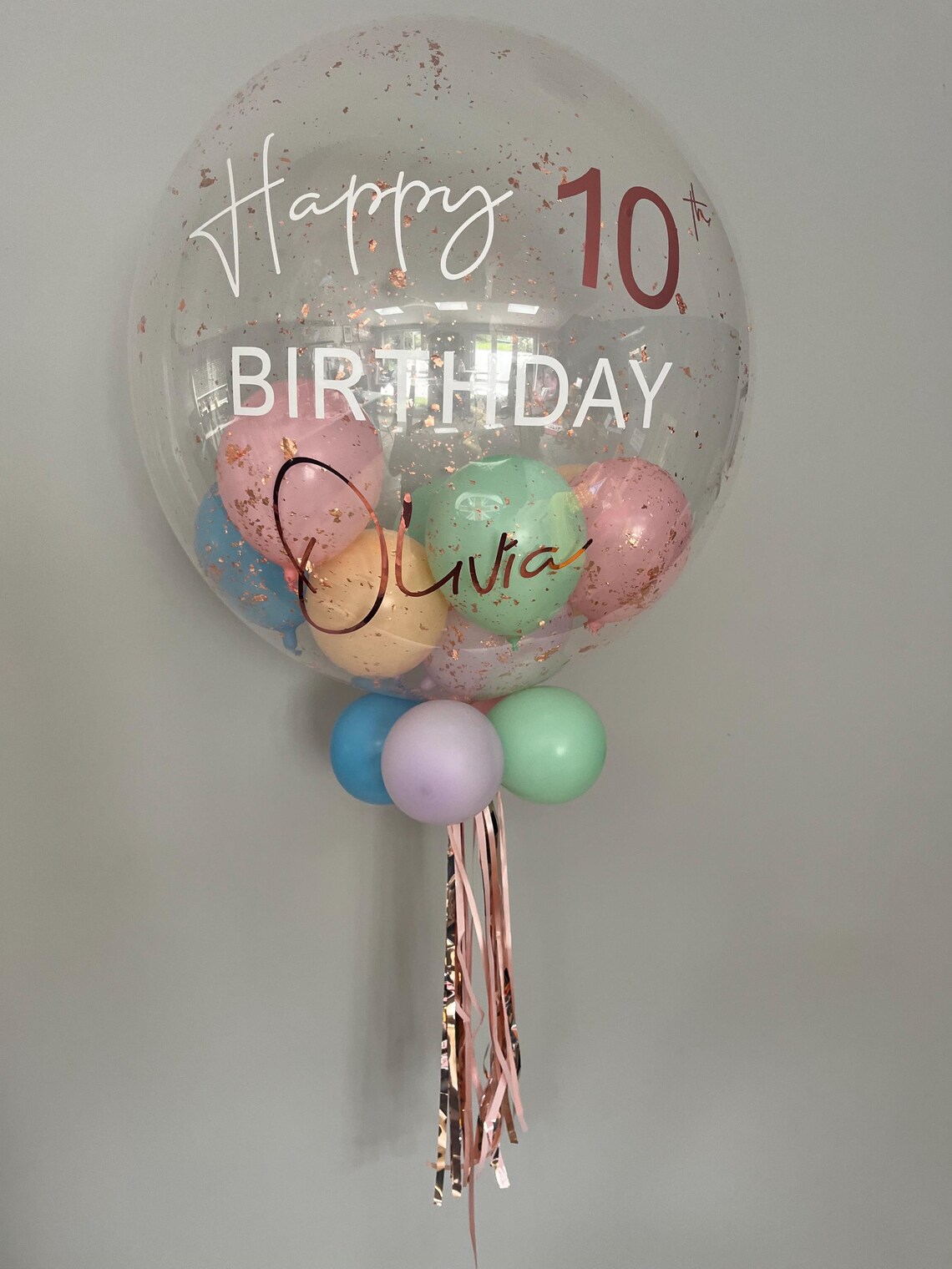 Personalised Birthday Bubble Balloon deco Bubble 24inch Confetti personalised-birthday-bubble-balloon-deco-bubble-24inch-confetti