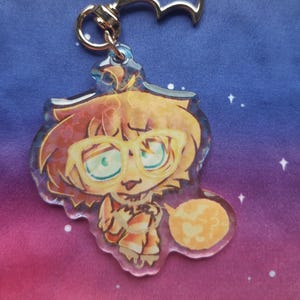 Arkham Riddler Holographic Keychain