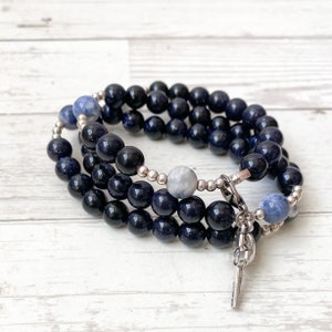 Chews Life Triple Wrap Rosary Bracelet: Stella Maris