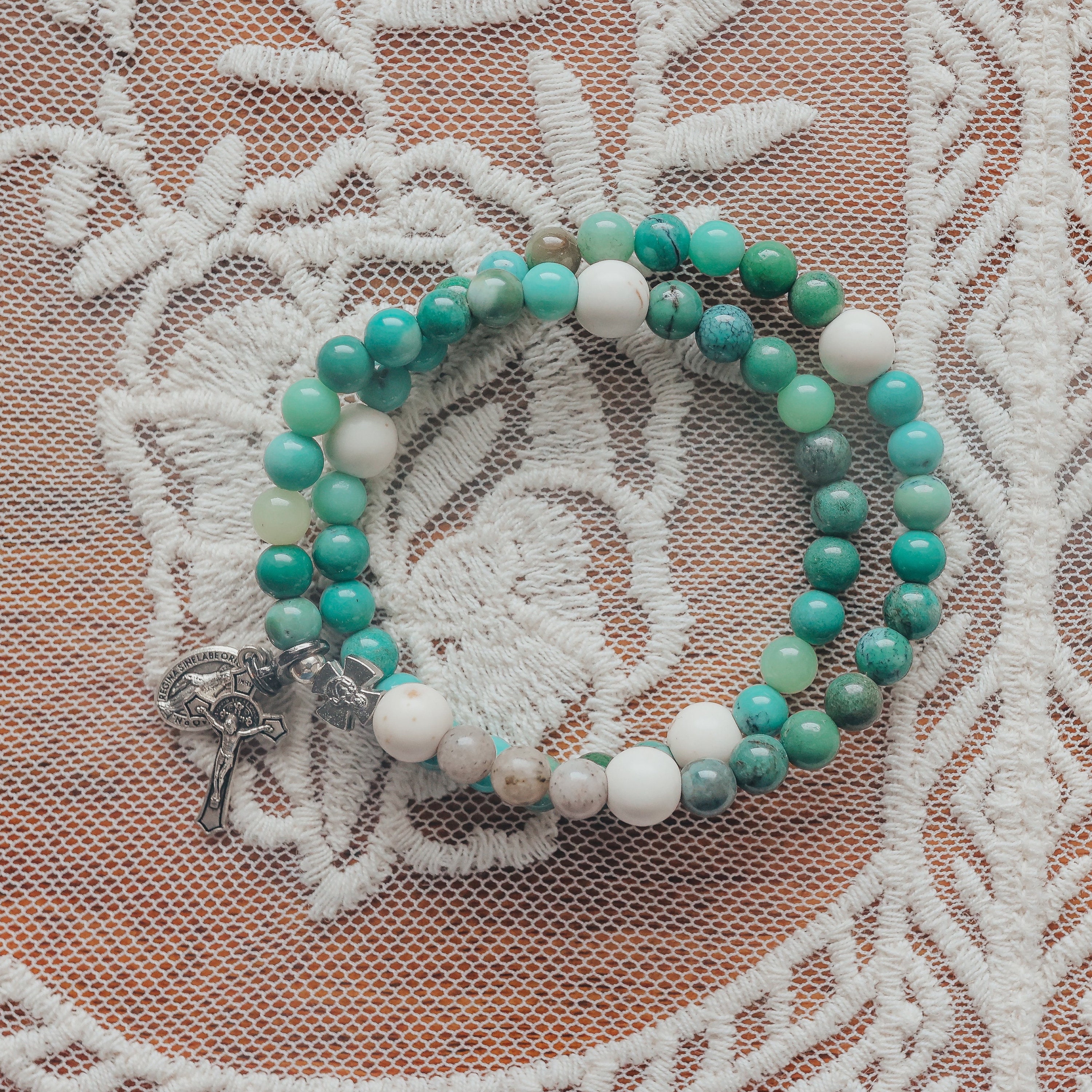Chews life rosary bracelet deals