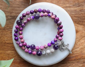 Penance | Stretch & Wrap Rosary Bracelet