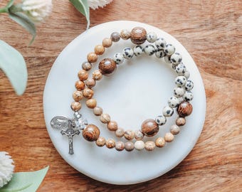 Kolbe | Stretch & Wrap Rosary Bracelet