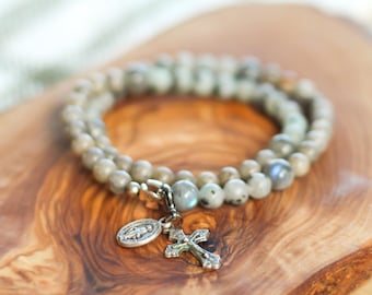 Vianney | Stretch & Wrap Rosary Bracelet