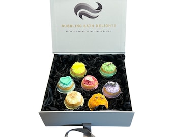 7 Days of Wellness Bath Bomb Gift Set – 7 Unique Scents for Daily Relaxation And Self-Care – Perfect Gift for Her & Stress Relief