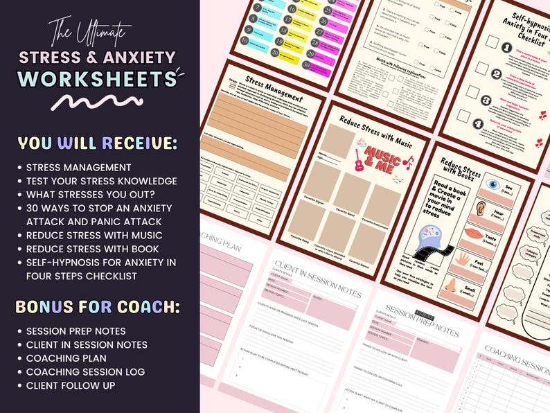 Stress Anxiety PLR Guide Done for You Coaching Program for Life Coaches ...
