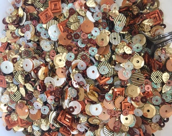 Sequin Mix “Chocolate Fall” perfect for Shaker cards, embellishments, crafting and scrapbooking