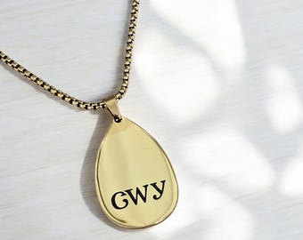 Tsalagi Teardrop Pendant - Cherokee Nation Jewelry