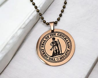 Chickasaw Nation Vintage Seal pendant necklace