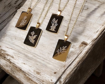 Sacred Medicine Plant Necklace - Sage, Cedar, Sweetgrass, Tobacco - Southeastern Native - Muscogee Creek, Cherokee, Choctaw, Chickasaw