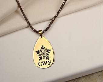 Tsalagi Teardrop Pendant - Cherokee Nation Jewelry