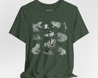 Goblincore Shirt Frog Shirt Frog Tee Whimsigoth Shirt Nature Tee Green Witch Shirt