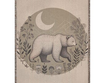 Mama Bear Blanket Gift for Mom Gift for Nature Lover Gift