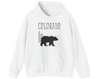 Colorado Sweatshirt bear colorado hooded sweatshirt colorado sweatshirt vintage