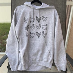 Chicken Sweatshirt Chicken Hoodie Sweatshirt for chicken owner funny gift farm animal sweatshirt farm animal hoodie