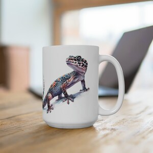 Gecko Mug 15oz cute lizard coffee mug