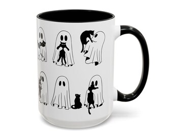 Tazza di Halloween "Gatto fantasma" da 15 once