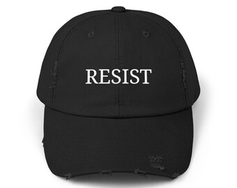 widerstehen Hut gestickt beunruhigt Anti Maga Hut subtile Anti Trump Hut