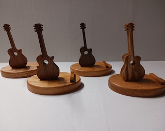 Guitar phone or tablet holders