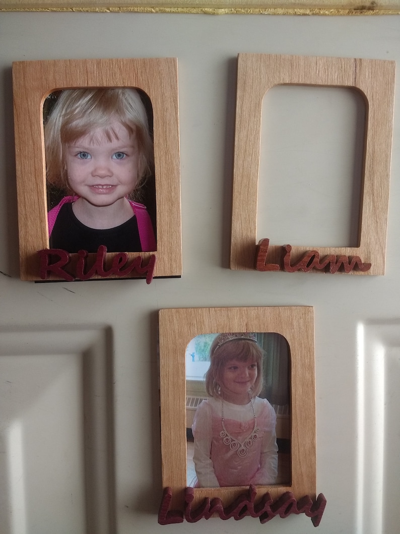 Magnetic personalized photo frames etsy