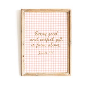 Pink Christian Wall Art Bible Verse Nursery Baby Room Decor Cute Bow Nursery Bible Art Baby Shower Christian Gift Digital Wall Art In Pink