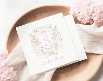 Custom Printed Napkins | Baby Shower Bridal Shower Birthday Party Table Decor