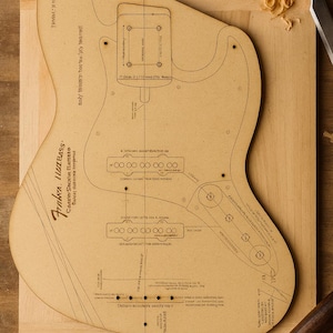 Jazz V Bass Style Complete Router Template Kit: DIY Electric Bass Building