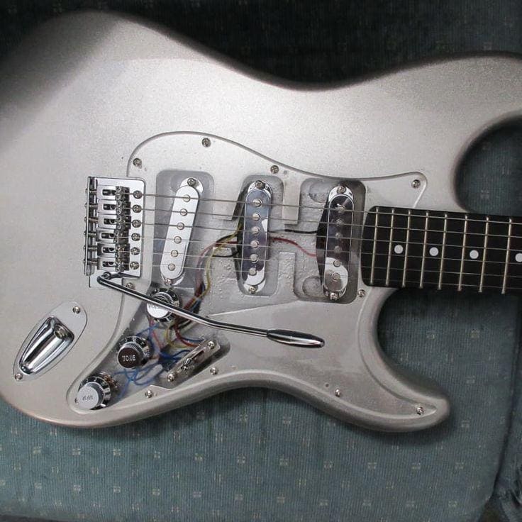 D'Andrea Strat SSS Pickguard, Parchment for Fender