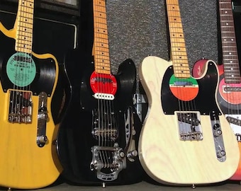 Golpeador de vinilo para Telecaster: protector de guitarra vintage