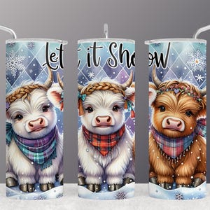 Let It Snow Gnome 20 Oz Skinny Tumbler Wrap, Christmas Gnome Sublimation Tumbler Design Template, Digital Download, Snowflake PNG design