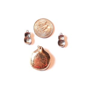 Set of Two Tone Owl Pendant and Charms image 2