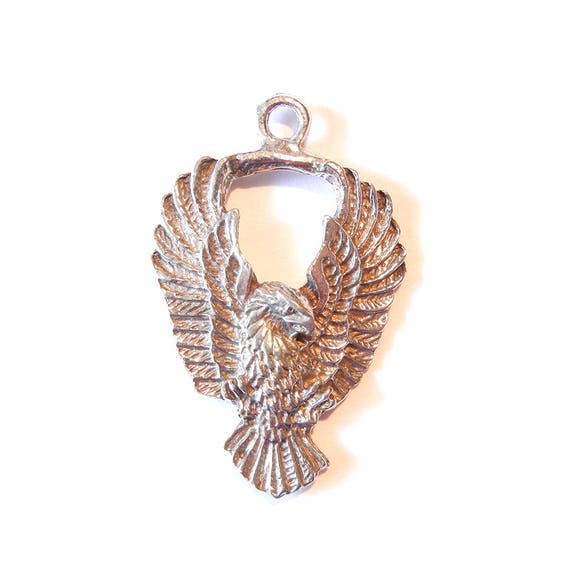 Pewter Eagle Pendant Etsy