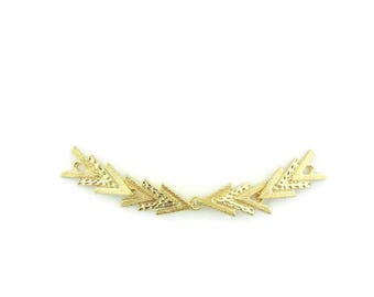 Double Arrow Pendant Gold-tone