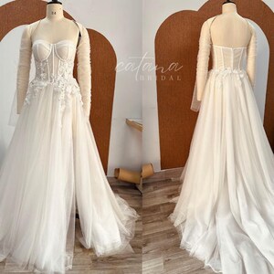 Etsy tulle wedding dress sale