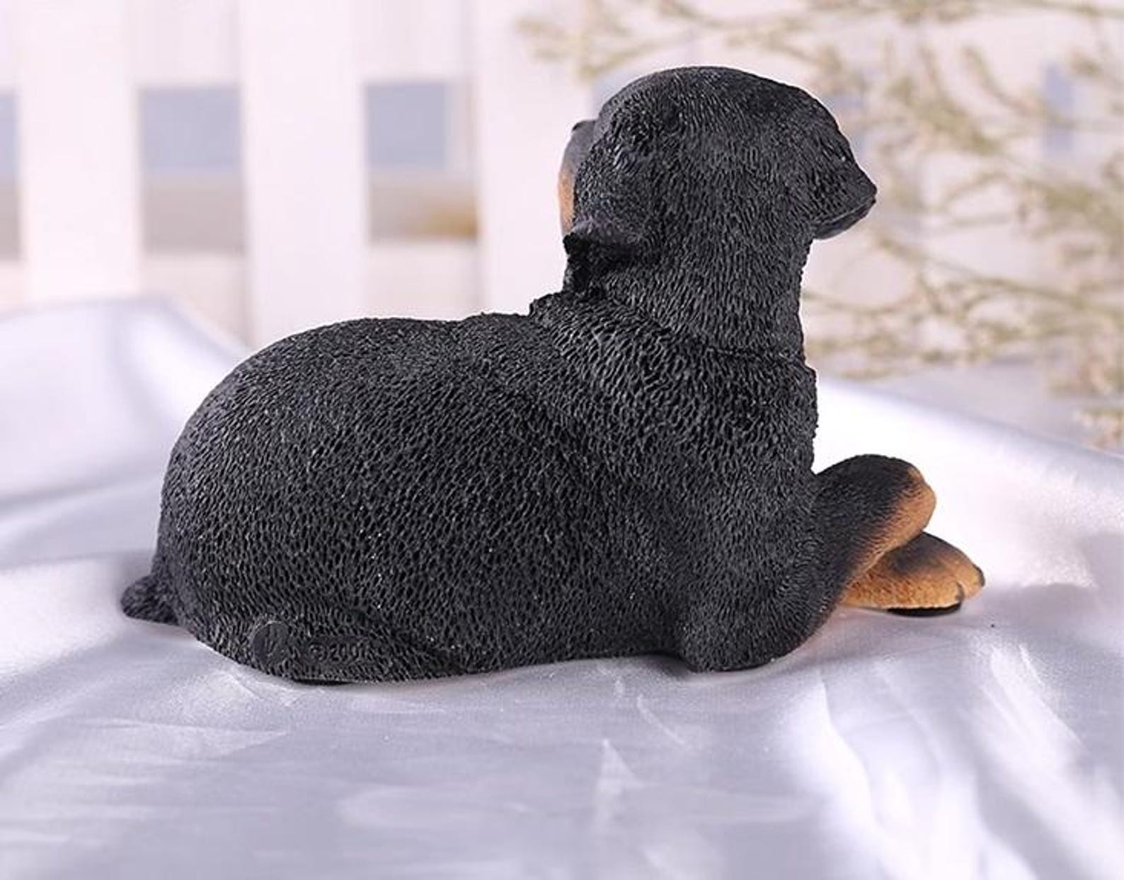 Hand-crafted Resin Rottweiler Action Figure Imitation Puppy Dog ...