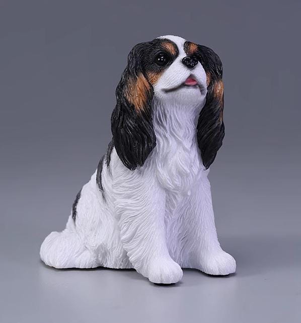 Hand-crafted Cavalier King Charles Spaniel Dog Miniature Action