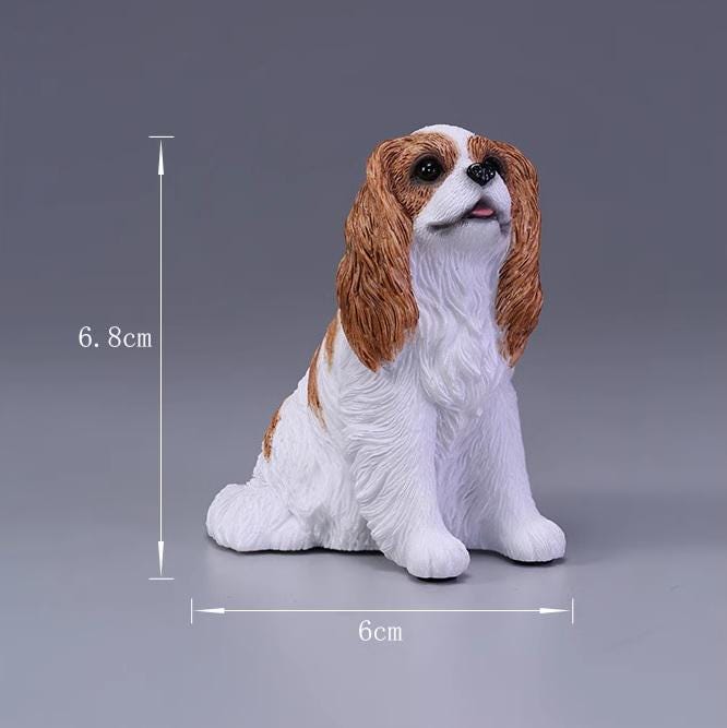 Hand-crafted Cavalier King Charles Spaniel Dog Miniature Action