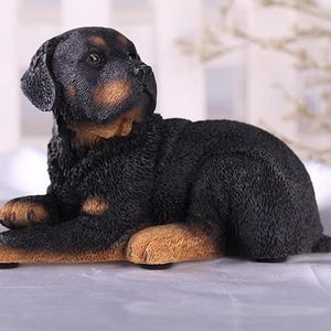 Hand-crafted Resin Rottweiler Action Figure Imitation Puppy Dog ...