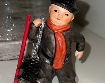 Vintage Goebel Germany Porcelain Chimney Sweep Figurine