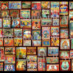 ALIVE - Vintage Sideshow Banners Giclee Print & Jigsaw Puzzle
