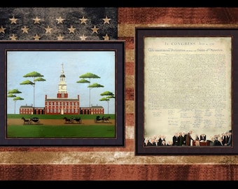 Independence Hall & The Declaration Of Independence Giclee Prints by Tim Campbell