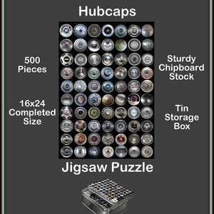 Vintage Hubcaps Jigsaw Puzzle