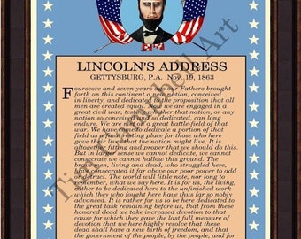 The Gettysburg Address Giclee Print by Tim Campbell