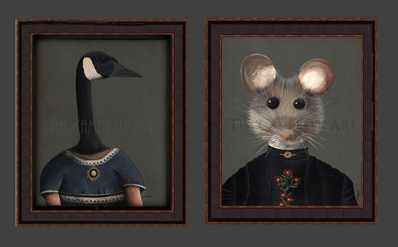 Victorian Animal Portraits by Tim Campbell Etsy