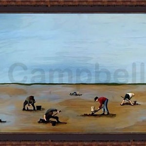 Clamming Giclee Print by Tim Campbell