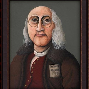 Ben Franklin Giclee Print by New Hampshire Artist, Tim Campbell