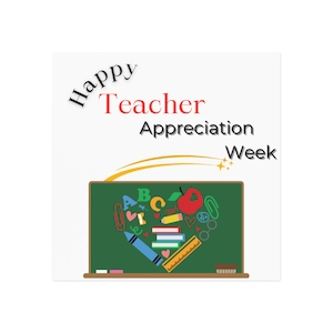 Teacher Appreciation Week Magnet, Square Magnet Gift, Classroom Decor, Teacher Gift, Educational Magnet, Inspirational Gift