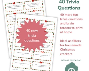 Christmas Cracker Trivia: 40 Family-Friendly Quiz Questions (PDF Download) 2025