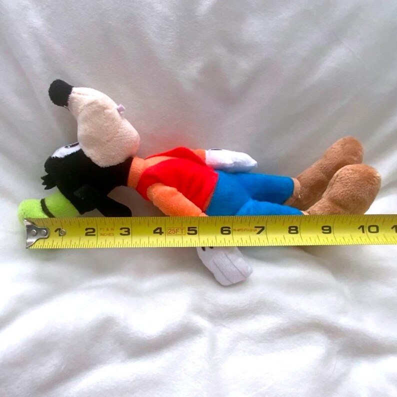 Disney Goofy Plush Toy 12" Stuffed Animal Red Vest Blue Pants Mickey Mouse Club image 4